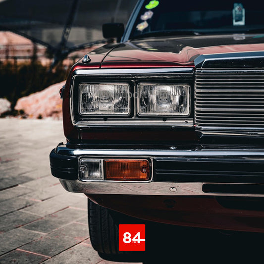 Nissan Laurel 240L Datsun 4x Scheinwerfer EU E-Prüfzeichen Umrüstung