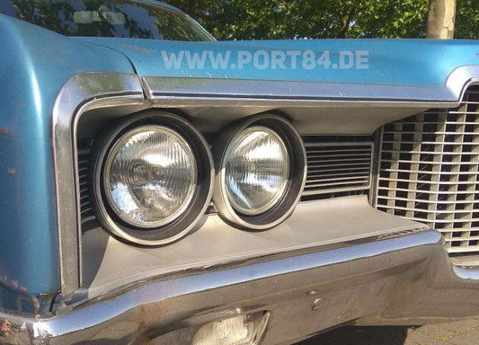 Ford Fairlane Torino Montego Landau Umrüstung EU 4x Scheinwerfer E-Prüfzeichen Port84