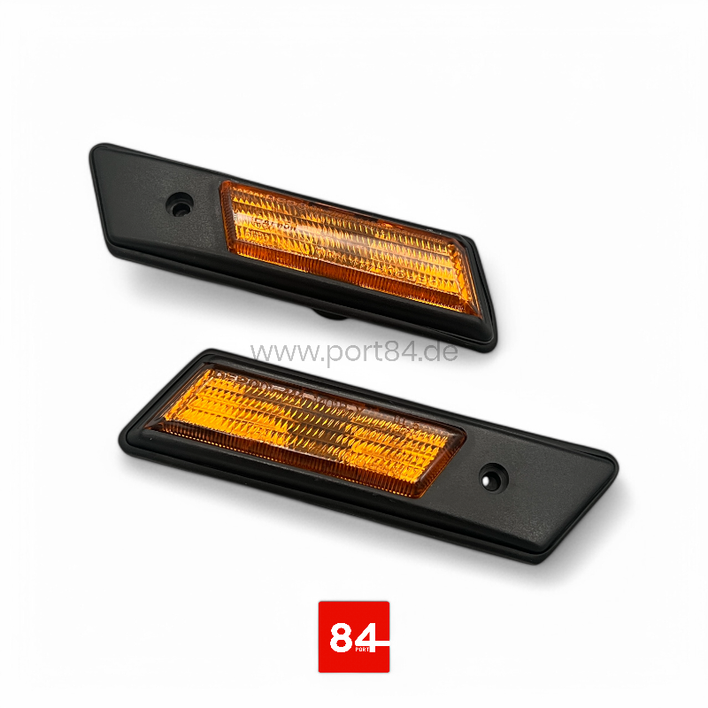 Rückleuchten & Front- & Kotflügelblinker Set orange für BMW 5er E34 Limousine