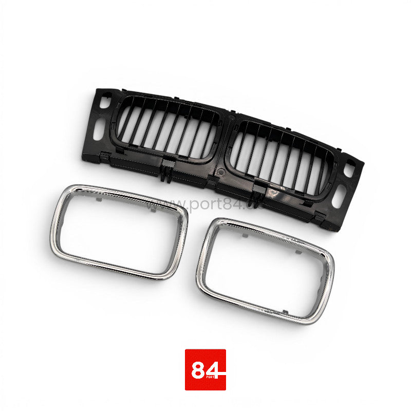 Niere & Chromrahmen für BMW 5er E34 Facelift & V8 Modell