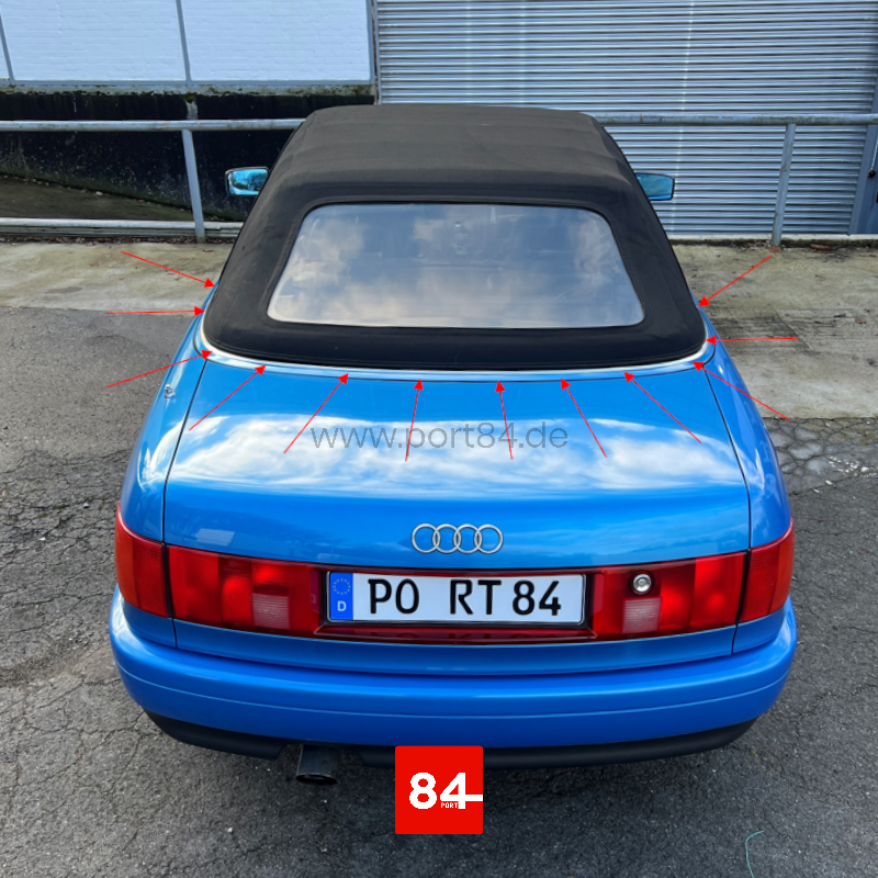 Audi 80 Cabriolet Typ 89 Verdeckabdichtung Verdeckkasten