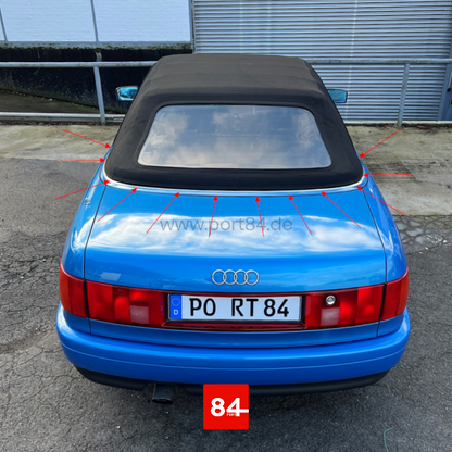 Audi 80 Cabriolet Typ 89 Verdeckabdichtung Verdeckkasten