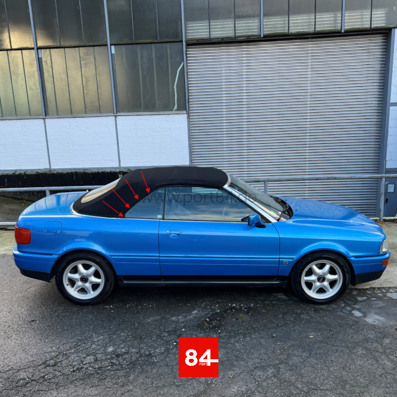 Audi 80 Cabriolet Typ 89 Verdeckabdichtung Komplettsatz