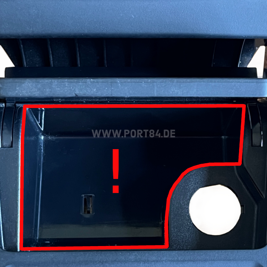 VW Golf / Jetta V und VI / Scirocco Halterung für Airlift 3P 3H 3S Controller PORT84 Hinweis