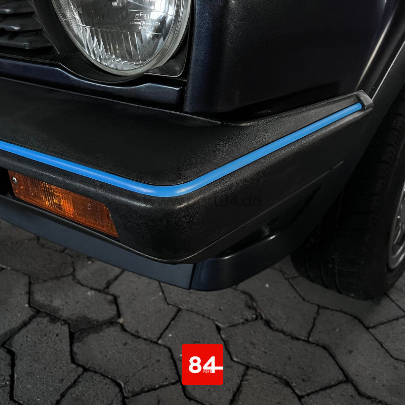 VW Polo / Derby Typ 86C Stoßstangenkeder Motorsport blau