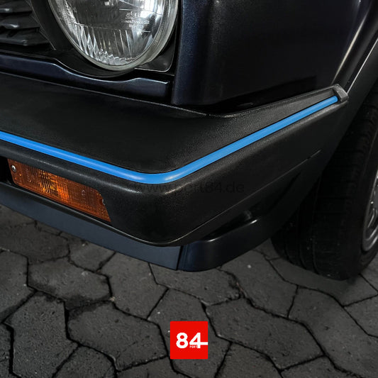 VW Polo / Derby Typ 86C Stoßstangenkeder Motorsport blau