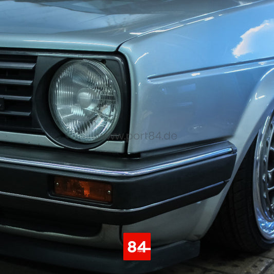 VW Golf & Jetta II Chromkeder Set schmale Stoßstange