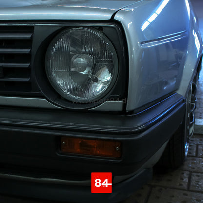 VW Golf & Jetta II Keder Set für schmale Stoßstangen schwarz