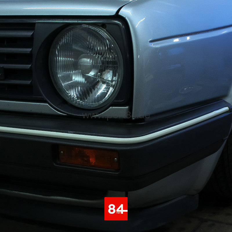 VW Golf & Jetta II Keder Set für schmale Stoßstangen weiß