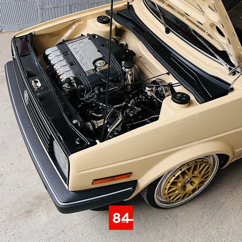 Made by PORT84 - Symmetrische Wasserkastenabdeckung für VW Golf 2 / Jetta 2