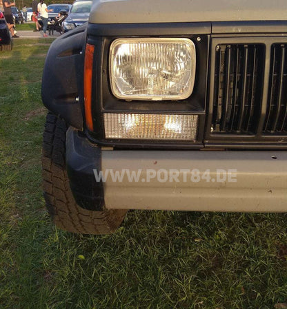 Jeep Cherokee XJ Wagoneer Comanche Chief Scheinwerfer Set US E-Prüfung Umrüst Port84