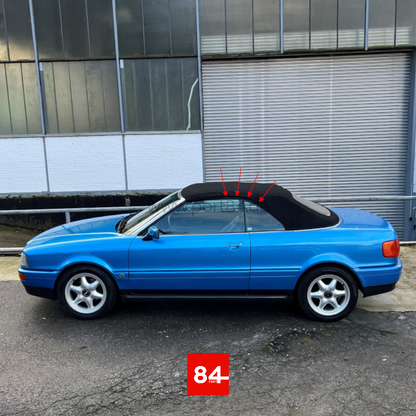 Audi 80 Cabriolet Typ 89 Verdeckabdichtung Dichtung linke Tür