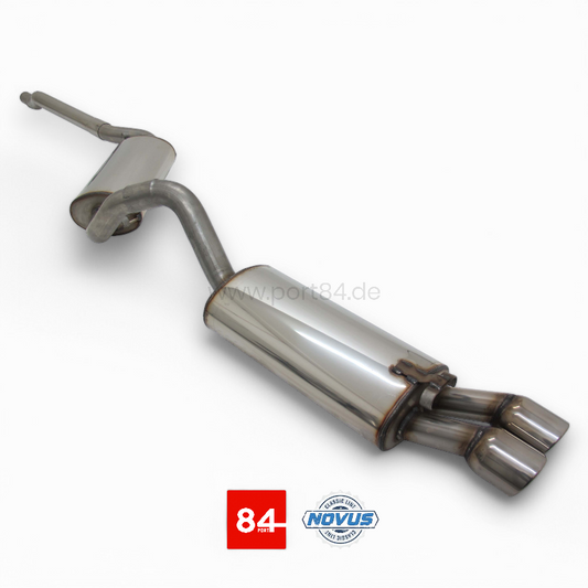 Audi 80 Typ 89 Gruppe A Sportabgasanlage 2x76 mm SR-Design aus Edelstahl NOVUS AUTOMOTIVE PORT84