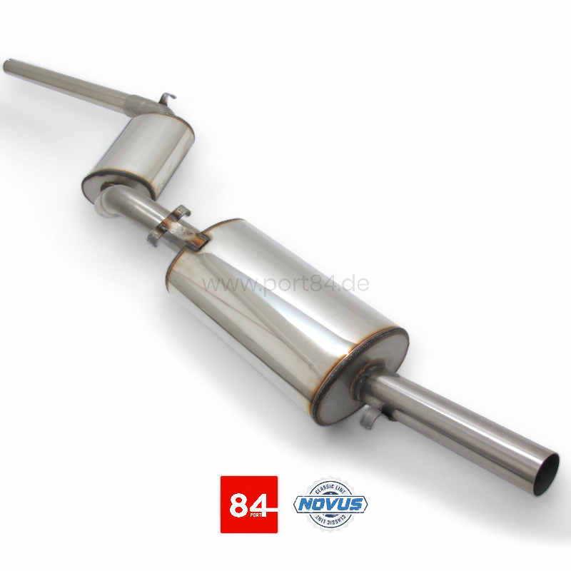 VW Golf 2 Gruppe A Sportabgasanlage ab Kat 1x60 mm aus Edelstahl NOVUS AUTOMOTIVE PORT84