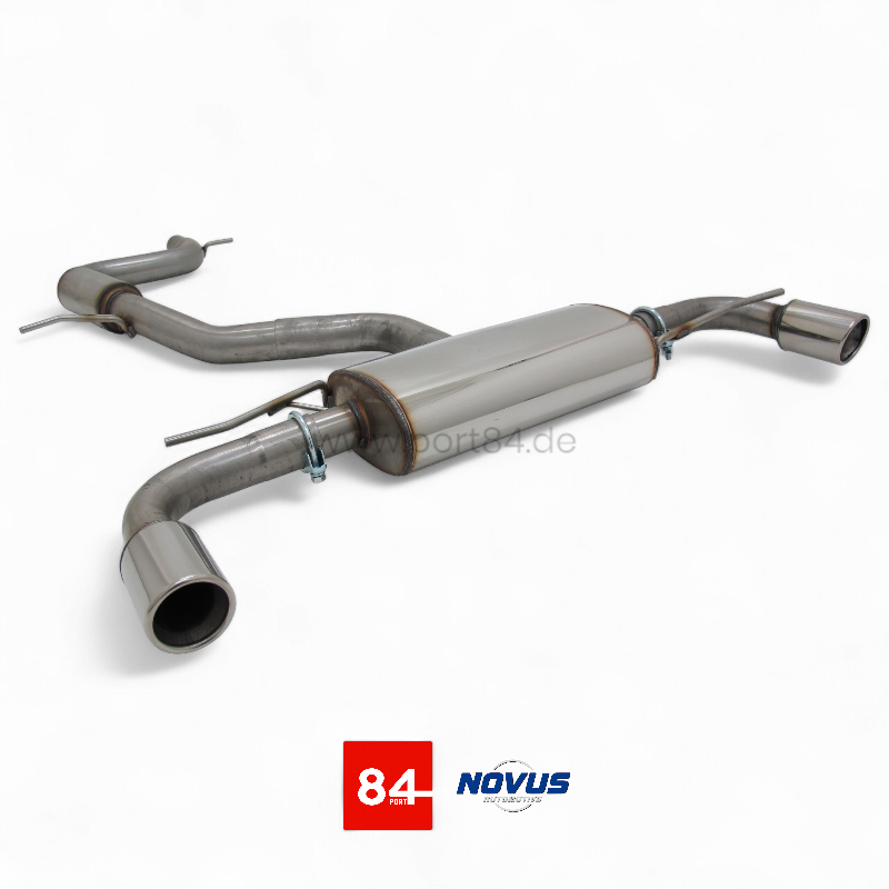 VW Golf 6 GTI Gruppe A Sportabgasanlage ab Kat 1x90mm SR-Design aus Edelstahl
PORT84
