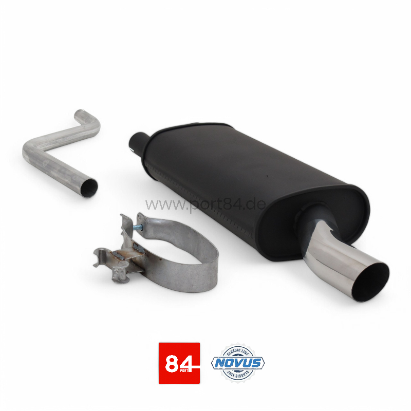 VW Polo 86c / 2F Sportendschalldämpfer 1x60mm S-Design
PORT84