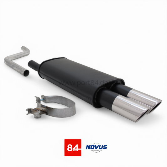 VW Polo 86c / 2F Sportendschalldämpfer 2x76mm SR-Design
PORT84