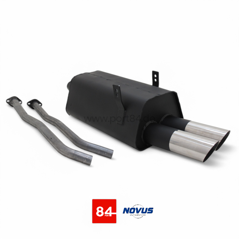 BMW E36 325i Sportendschalldämpfer 2x76mm MS-Design 6 Zylinder
PORT84