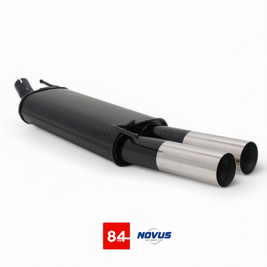 VW Golf 3 / Golf 3 Cabriolet Sportendschalldämpfer 2x76mm RL-Design
PORT84