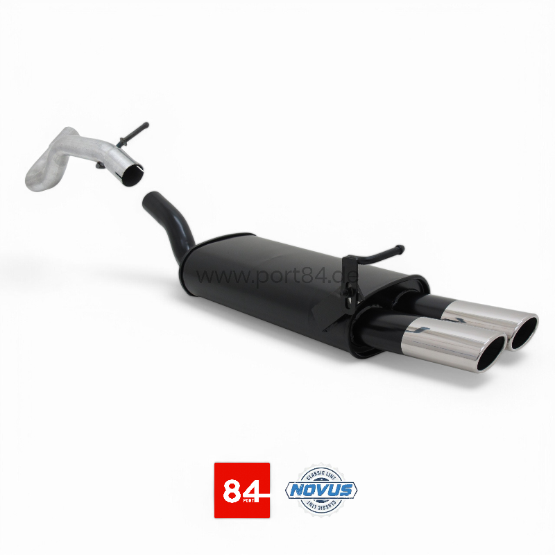 Seat Leon (1M) Sportendschalldämpfer 2x85/58mm AM-Design
PORT84