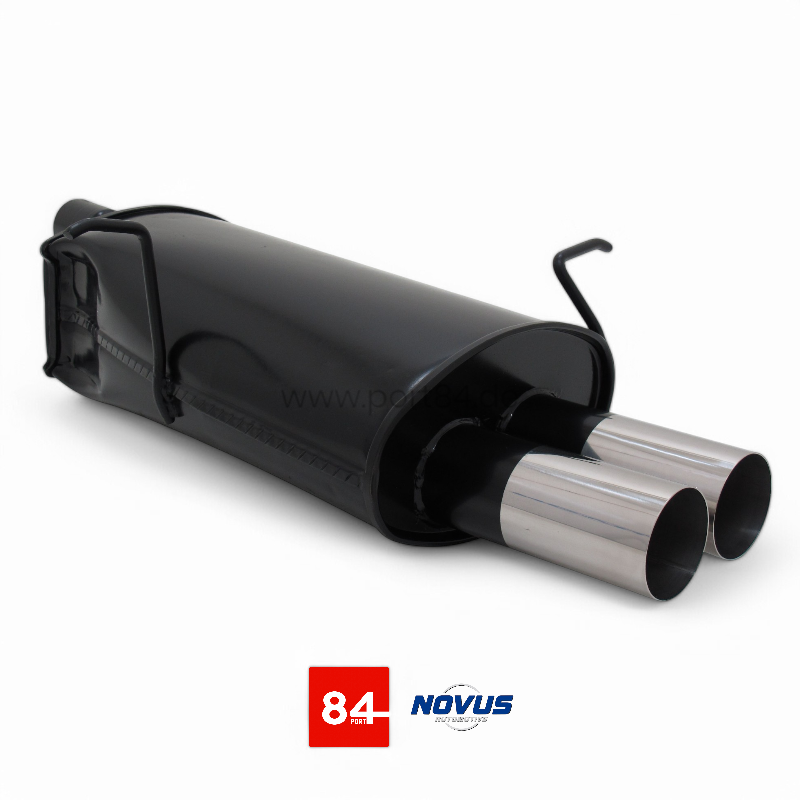BMW E46 320i/323i/328i einflutig Sportendschalldämpfer 2x76mm RL-Design
PORT84