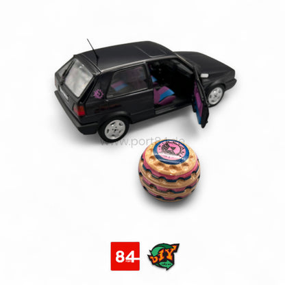 VW Golf 2 Echtholz Schaltknauf - Fire & Ice Edition