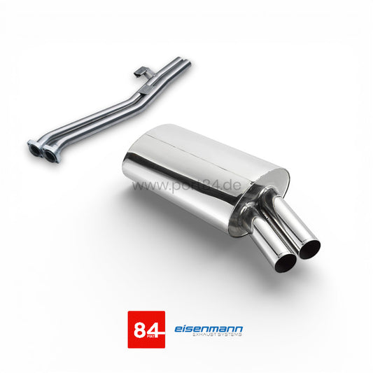 BMW E30 320i/325i Eisenmann Endschalldämpfer 2x70mm schräg