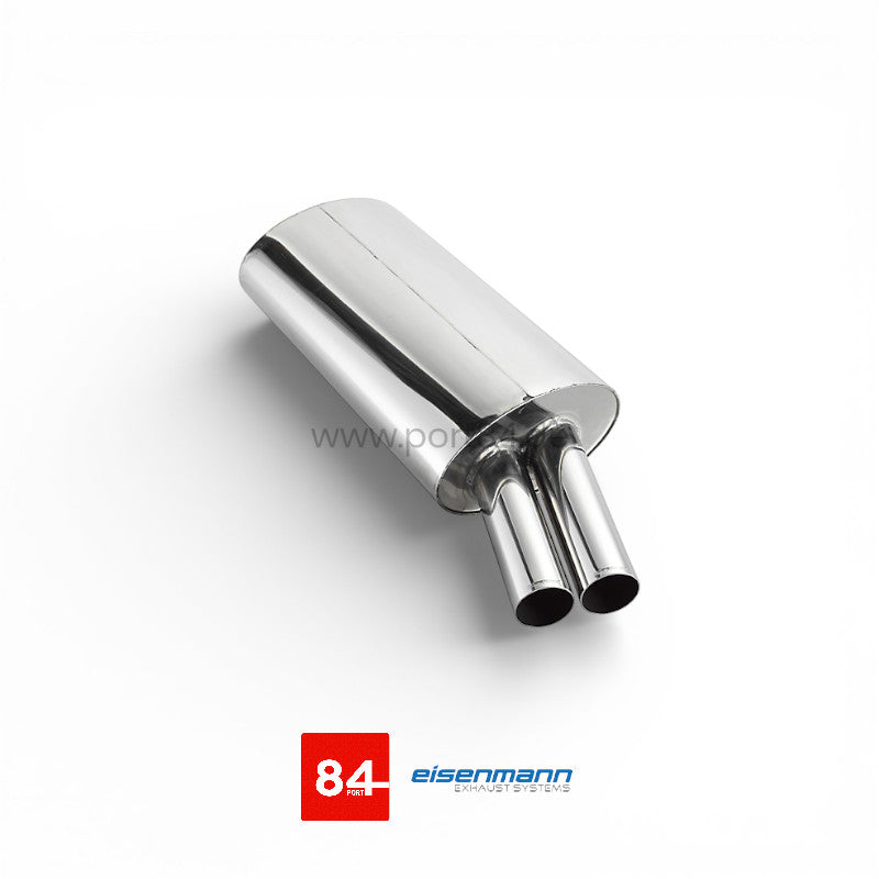 BMW E30 320i/325i Eisenmann Endschalldämpfer 2x70mm schräg