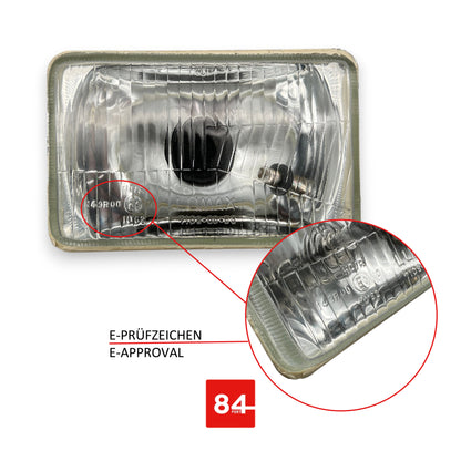 VW US Jetta MK1 Scheinwerfer mit E-Prüfzeichen