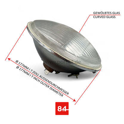 Jeep CJ CJ5 CJ6 CJ7 Willys Jeepster headlights US EU E-mark conversion