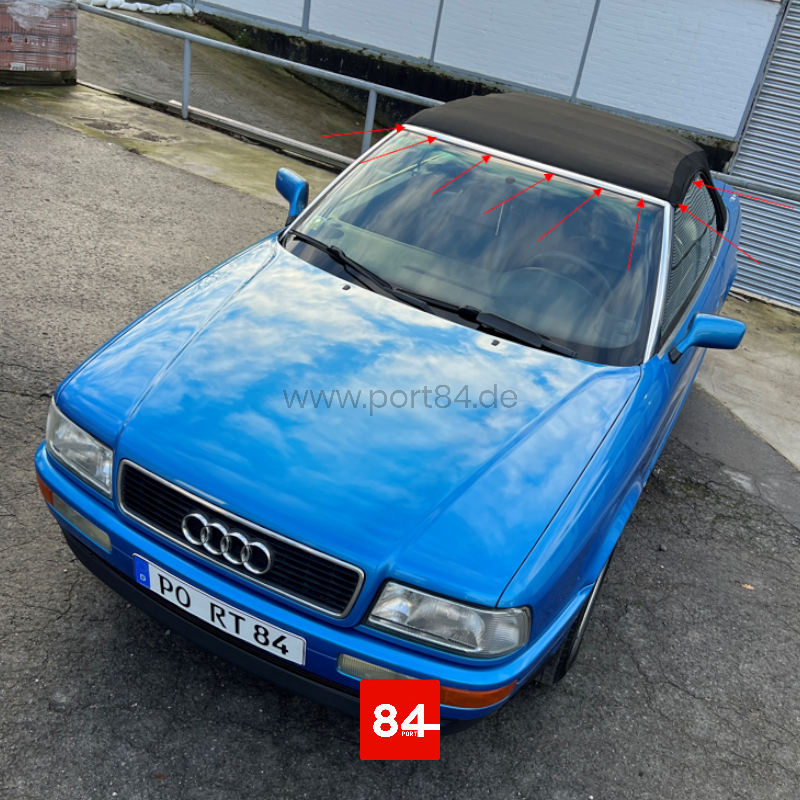 Audi 80 Cabriolet Typ 89 Verdeckabdichtung  Frontscheibe Rahmen