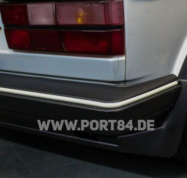 VW Golf 1 Typ 17 Facelift Jetta Typ 16 Caddy 14D Leiste Stoßstange Keder weiß Port84