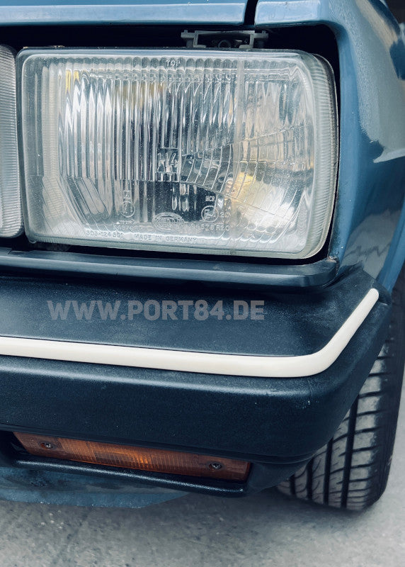 VW Passat 32B B2 Santana Quantum Leiste Stoßstange Keder weiß GT Synchro PORT84