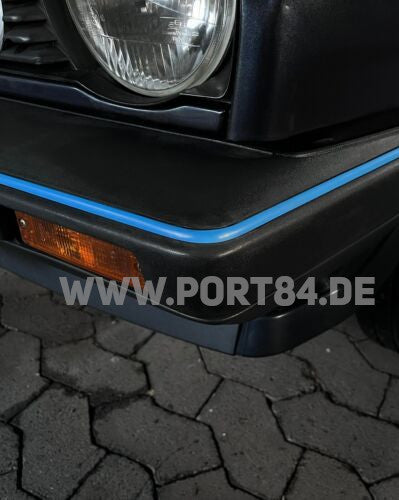 VW Polo / Derby Typ 86/86C Stoßstangenkeder -Motorsport blau-