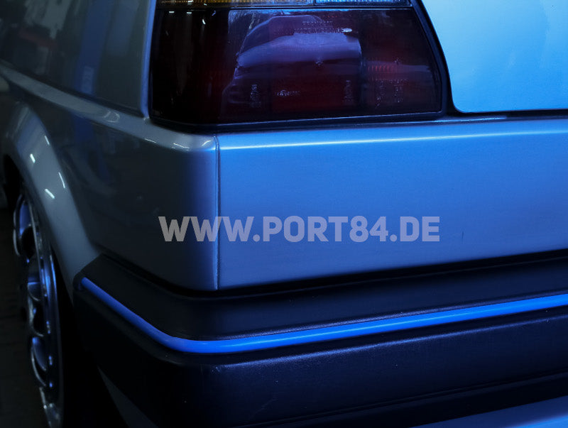 VW Golf & Jetta II Keder Set für schmale Stoßstangen -Motorsport-blau- PORT84