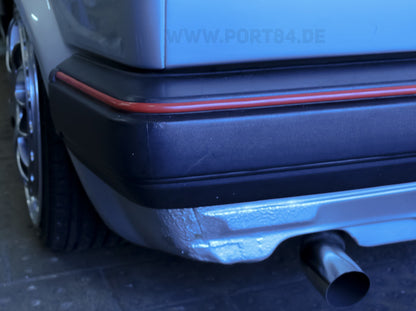 VW Golf & Jetta II Keder Set für schmale Stoßstangen -rot- PORT84