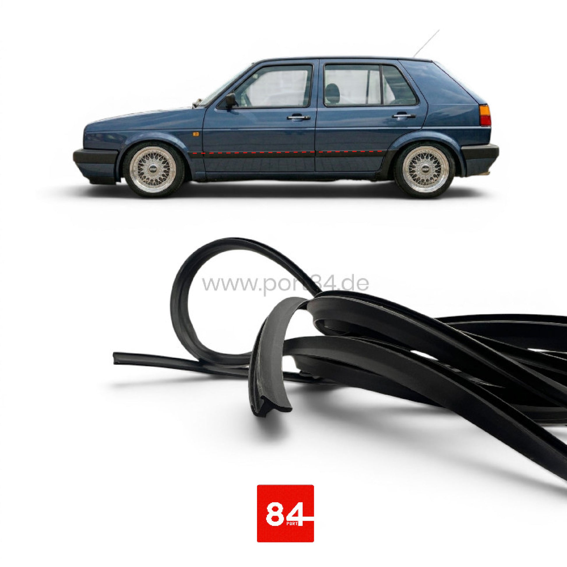 Dichtung Seitenverkleidung für VW Golf 2 GL
