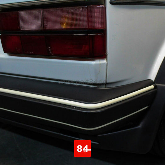 VW Golf / Jetta / Caddy I Facelift Keder Set für Stoßstangen weiß