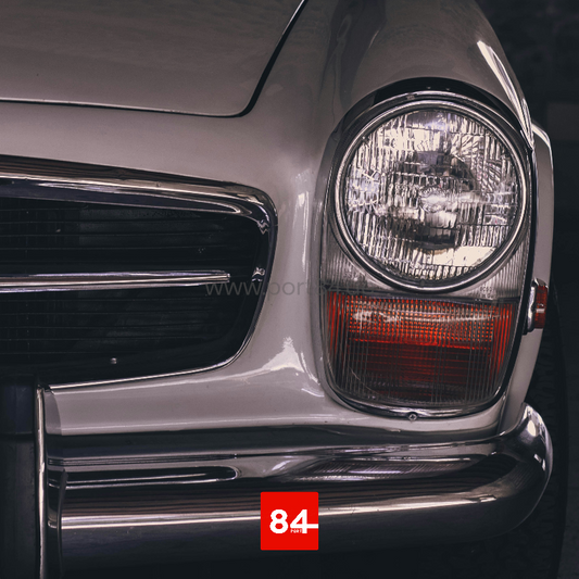 Mercedes W113 Pagode Roadster 250 280 SL US-Scheinwerfer Umrüstung mit E-Prüfzeichen